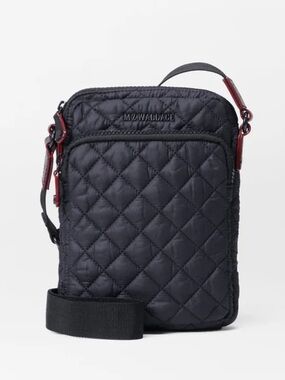 MZ WALLACE Quilted Black Metro Crossbody Bag
